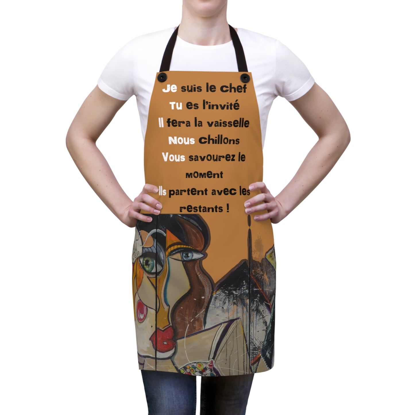 Tablier , L'Art à porter ! Apron Art to wear ! Création inspirée par les oeuvres d'art de l'artiste AnglehART. Creation inspired by works of art the artist AnglehART.