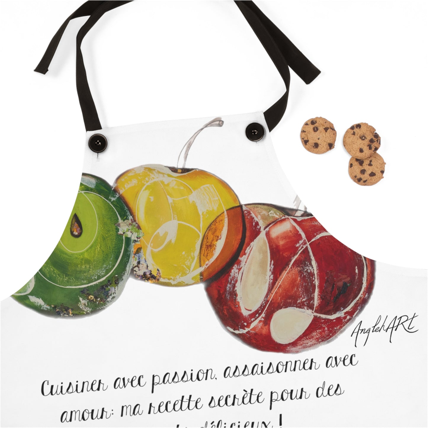 Tablier /Pom pom pomme