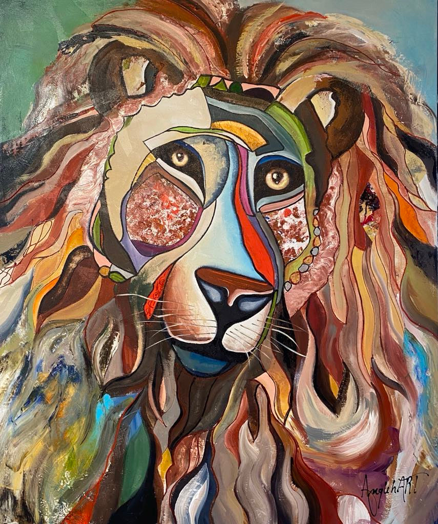 Le lion n’est pas mort 40’’x48 ‘’