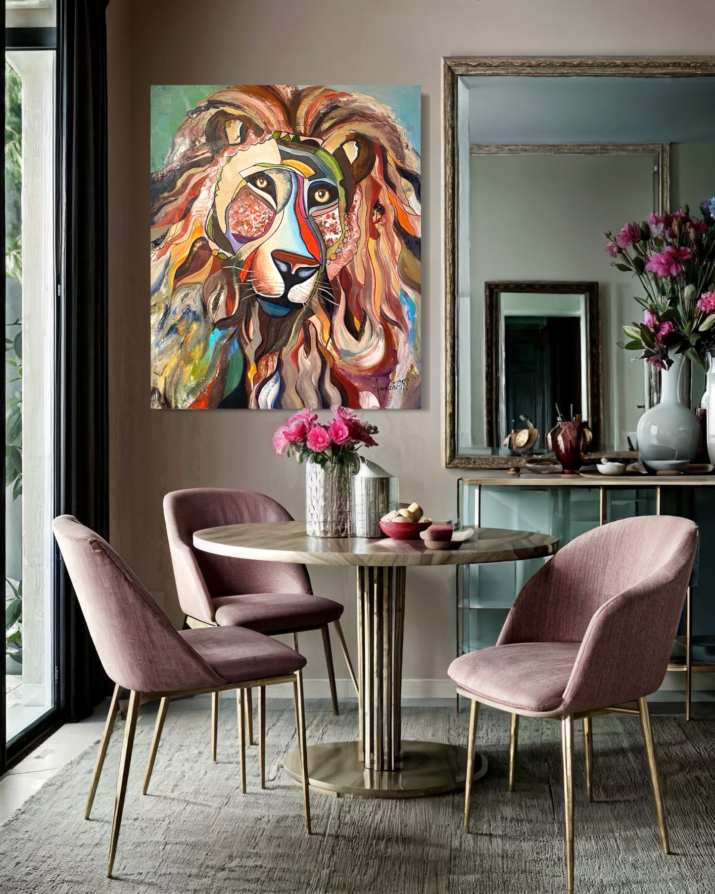 Le lion n’est pas mort 40’’x48 ‘’