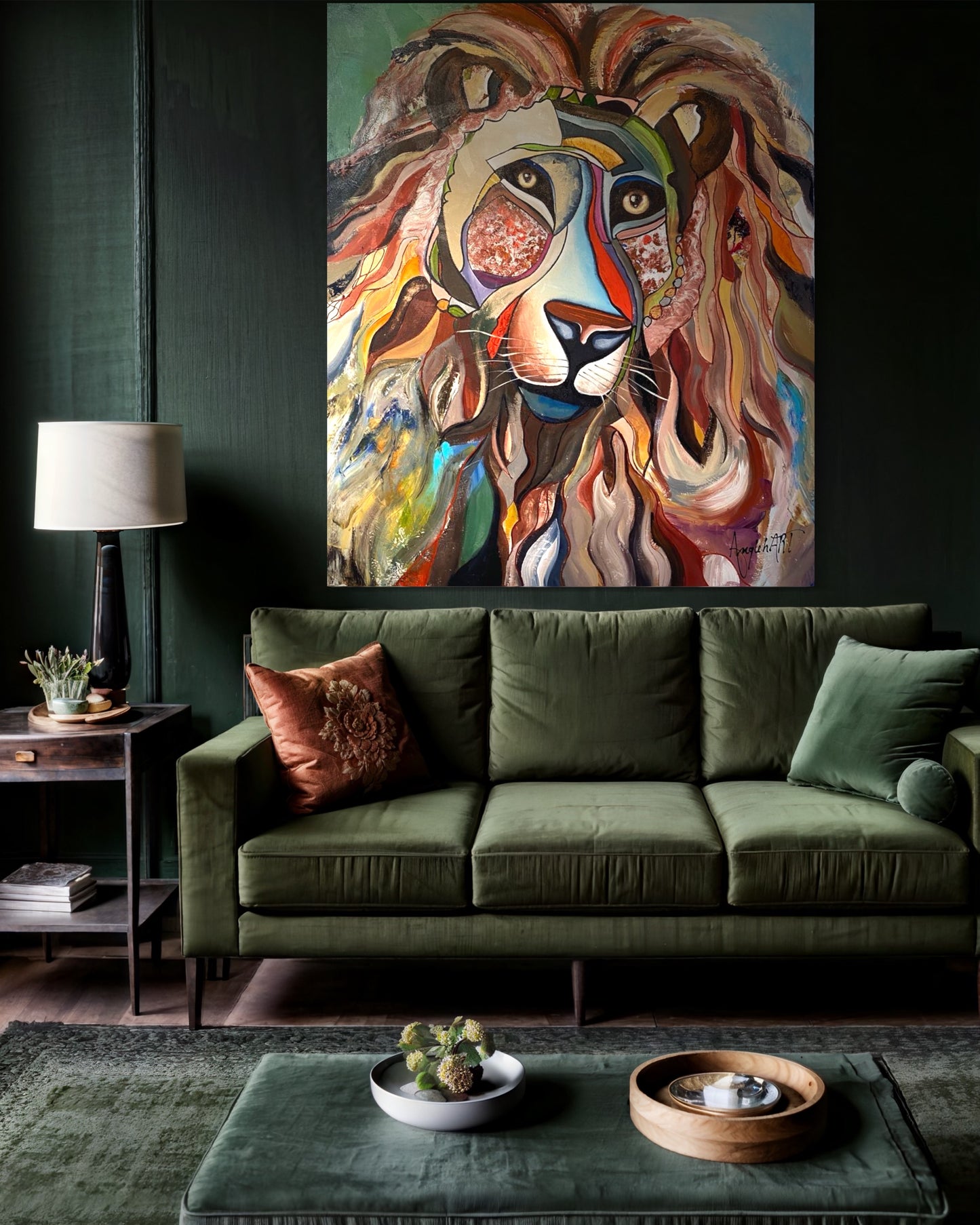 Le lion n’est pas mort 40’’x48 ‘’