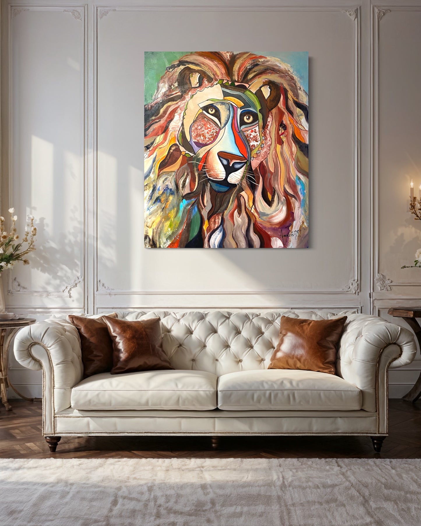 Le lion n’est pas mort 40’’x48 ‘’