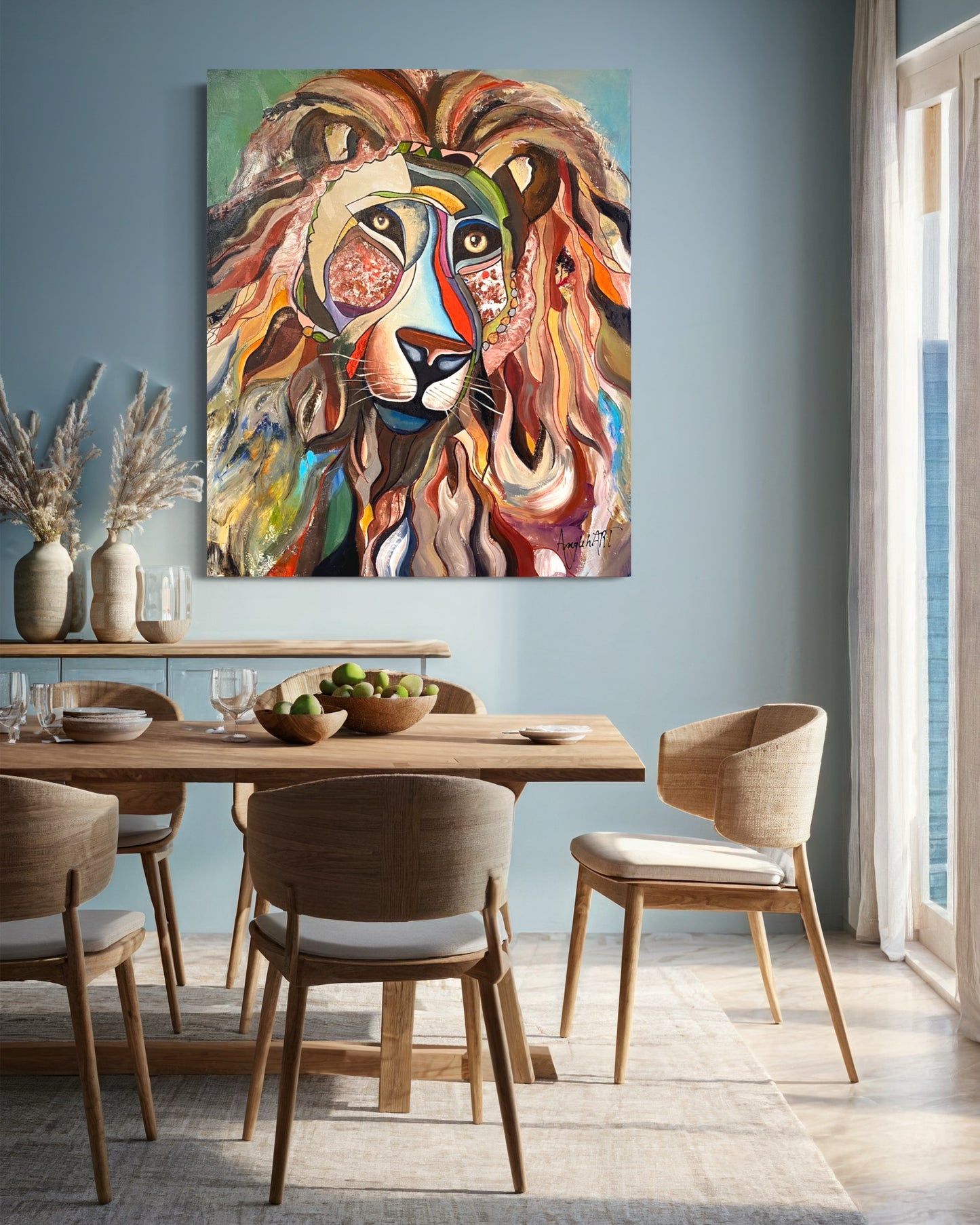 Le lion n’est pas mort 40’’x48 ‘’