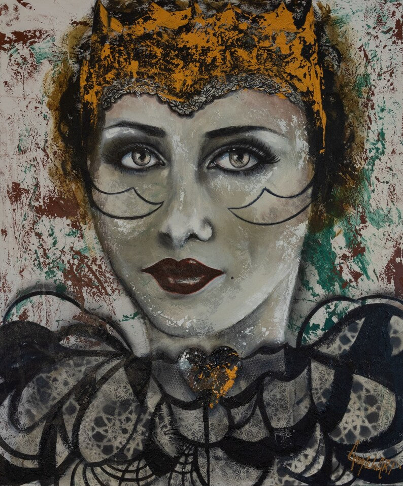 Dame de coeur 40¨x48¨