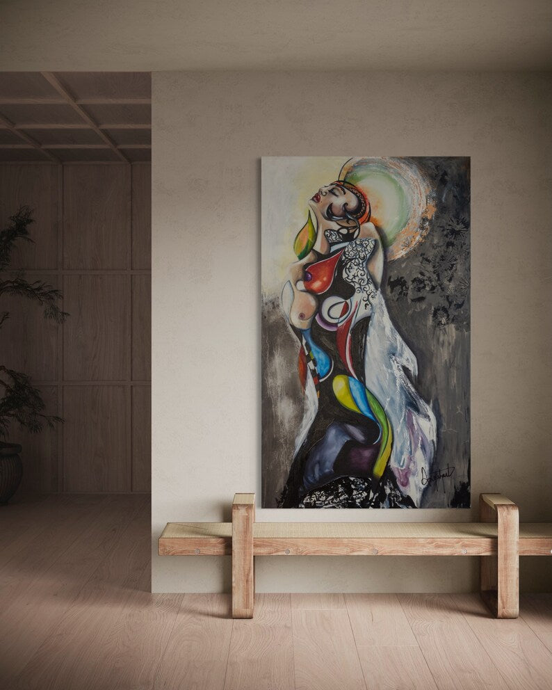 La chute de l'ange 36¨x60¨