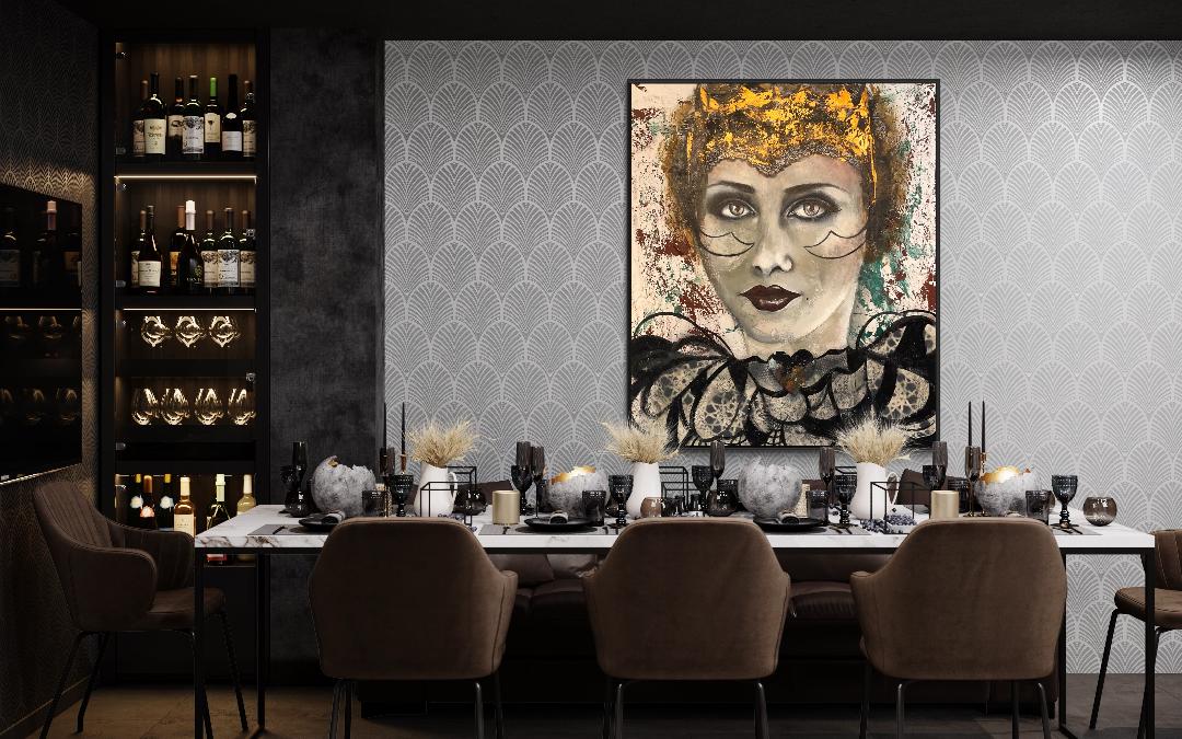 Dame de coeur 40¨x48¨