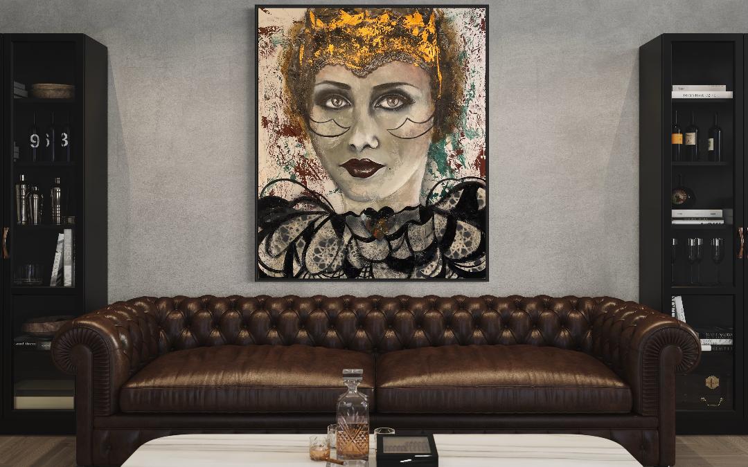 Dame de coeur 40¨x48¨