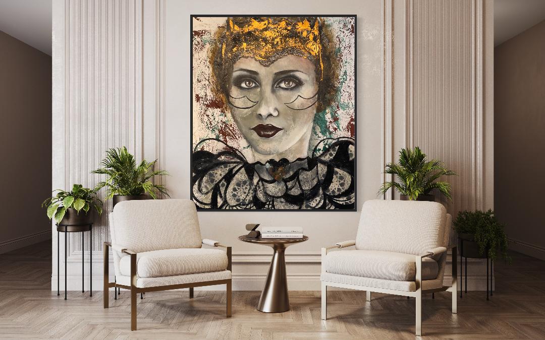 Dame de coeur 40¨x48¨