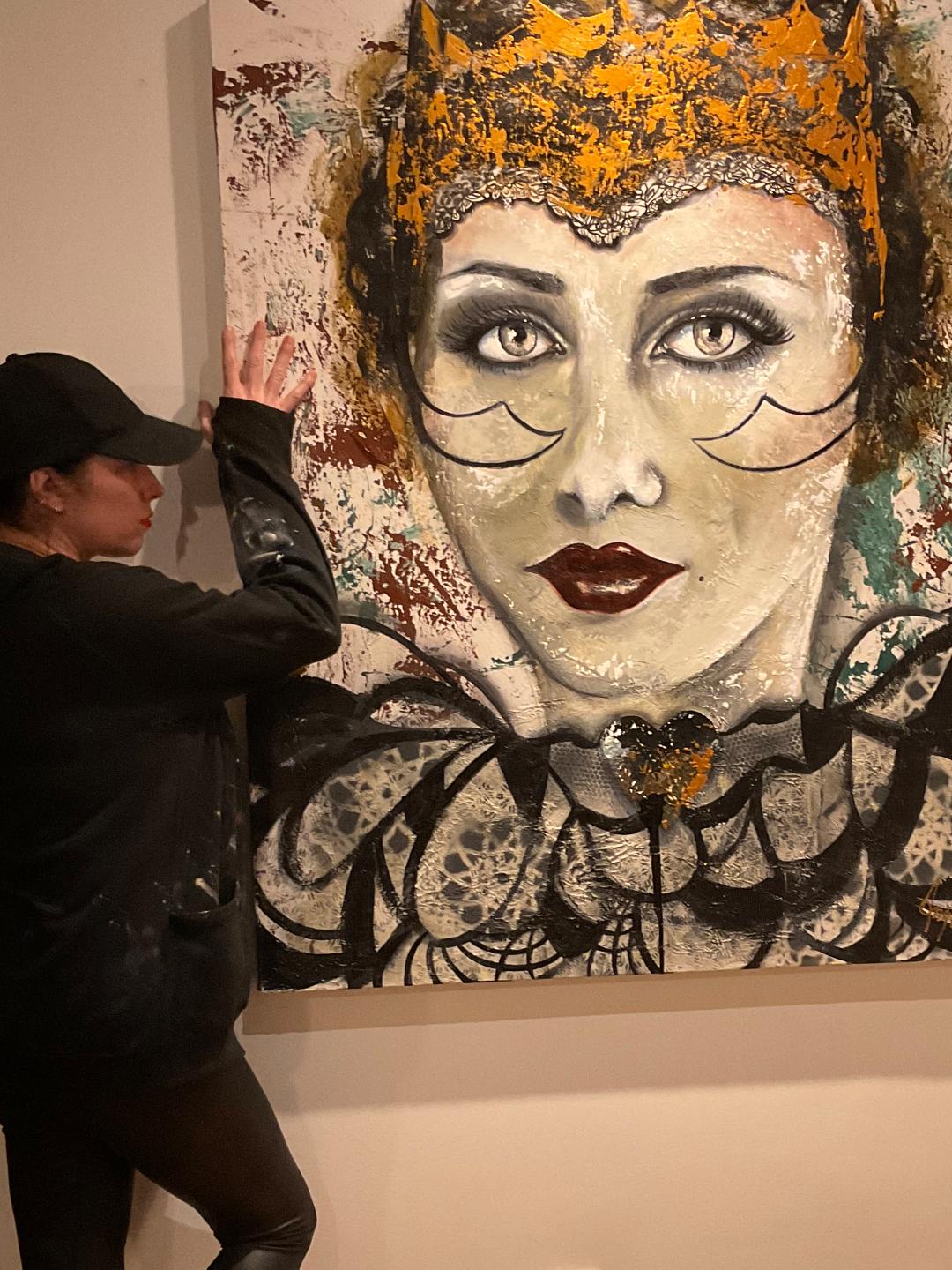 Dame de coeur 40¨x48¨