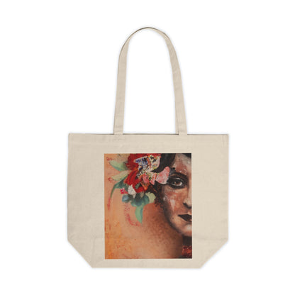 Canvas Shopping Tote/  titre : Rose