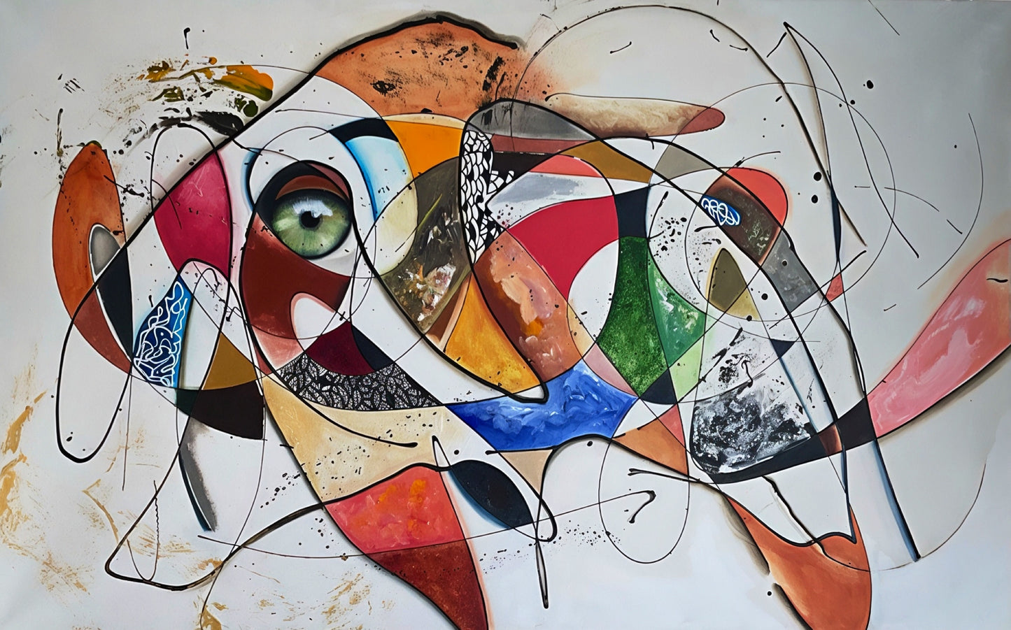 Qui-suis-je ! Acrylique 30x48
